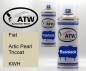 Preview: Fiat, Artic Pearl Tricoat, KWH: 400ml Sprühdose + 400ml Klarlack - Set, von ATW Autoteile West.